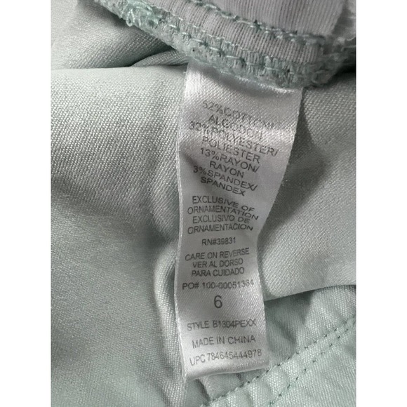 Democracy AB Technology Jeans Womens Size 6 Mint Green Stretch Tapered - Picture 4 of 7